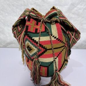 Handmade South American Purse with Drawstring Closure